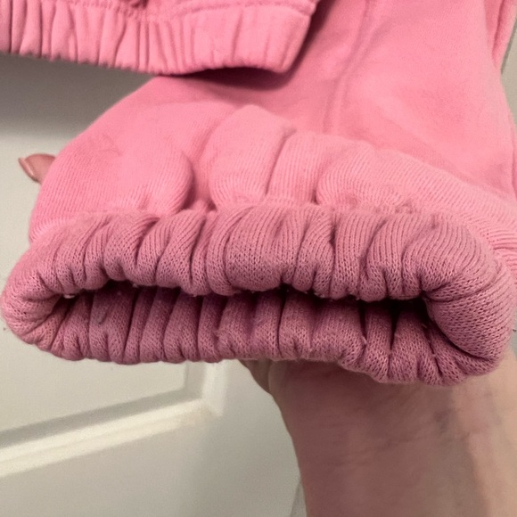 Like new Alo Yoga Stadium Cropped Half Zip Hoodie Pink XS - Picture 10 of 15